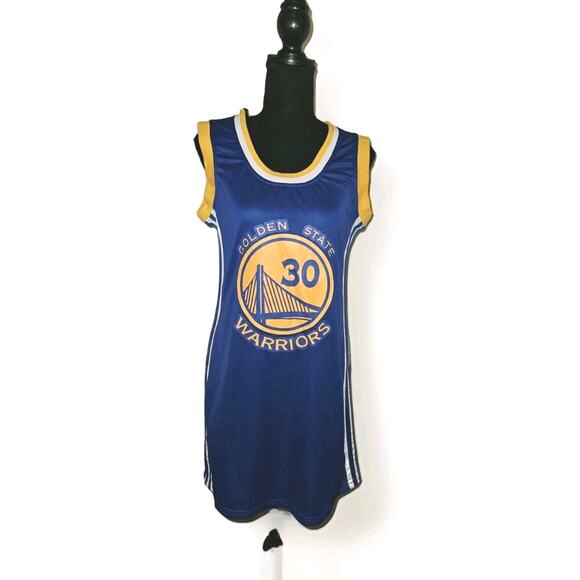 NWT! Adidas Golden State Warriors Swingman Stephen Curry Jersey Dress XL - Picture 2 of 11